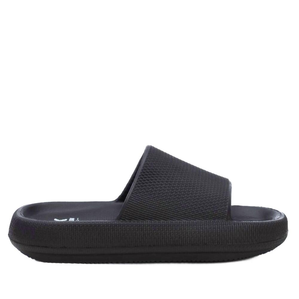 NEW XTI men's basic slides in black
